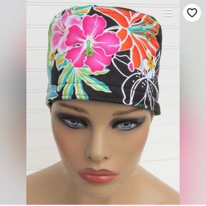 Floral Scrub Cap